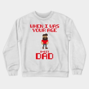 8 Bit Dad Crewneck Sweatshirt